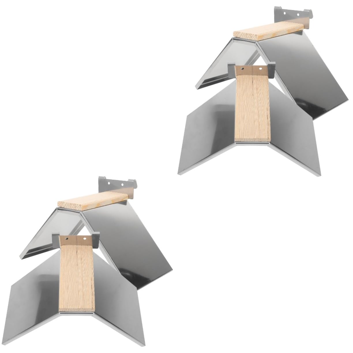 BESPORTBLE 4piezas Percha De Pájaro De Inoxidable para Periquitos y Soporte Multifuncional para Juguete De Aves para Aves De Jaula