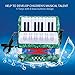 Professional Accordian for Kids Children, 17 Key 8 Bass Piano Accordion Educational Musical Instrument for Amateur Beginners Students
