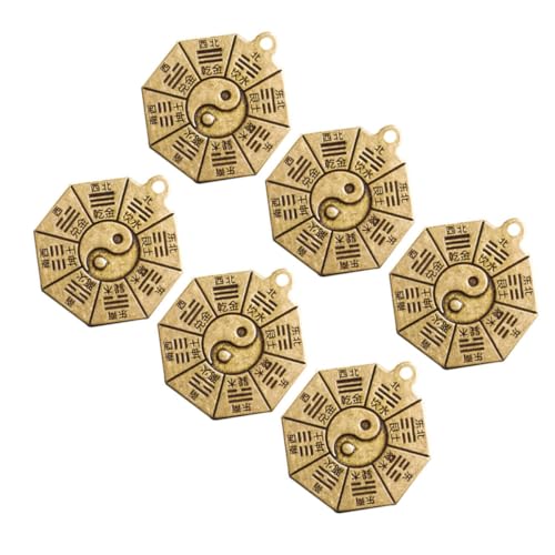 BESPORTBLE 6 Pièces Breloque pour Porte-clés Taoïste Yin Yang en Ornement
