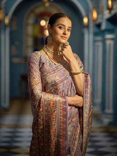 Image of SWORNOF Womens Kanjivaram Banarasi Silk Saree Kanchipuram Patola saree