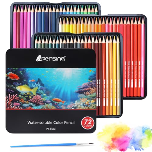 Amazon | Ninonly 色鉛筆 72色セット 水溶性色鉛筆 プロ専用