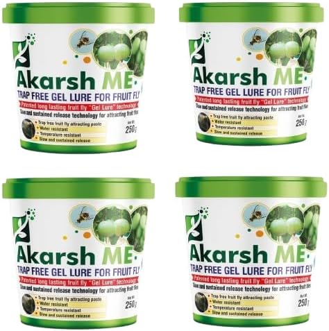 Akarsh ME Lure Pest Control for Fruit Fly Trap Gel | Safe, Non-Toxic (Pack of 4)