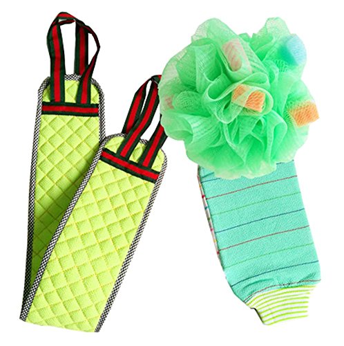 Black Temptation Shower Loofah Bath Sponge,Utility Bathroom Accessories for Men & Women, (Green)