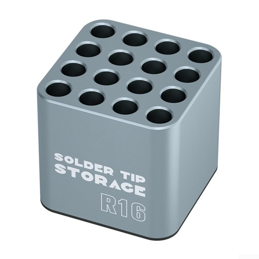Soldering Iron Tips Holder Box with Multi Grid Design Fits C115, C210, C245, T12 Models