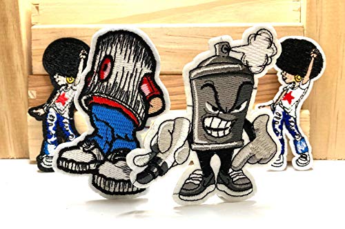 Cool Urban Lifestyle Combo Pack Iron-On Clothing Accessories Patches - Express Your Street Style! - Image 3
