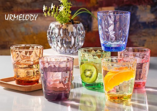 11Oz Colored Drinking Glasses Set Acrylic Glassware For Kids Plastic Tumblers Cups Picnic Water Glasses Unbreakable Juice Drinkware For Camping Restaurant Beach Bpa Free #TOP1