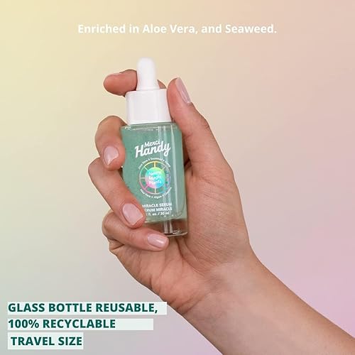 Miniatura 6 de Merci Handy - Suero facial - Alivio del enrojecimiento - Suero de vitamina A y vitamina B12- Cosméticos orgánicos de aloe vera y algas marinas -