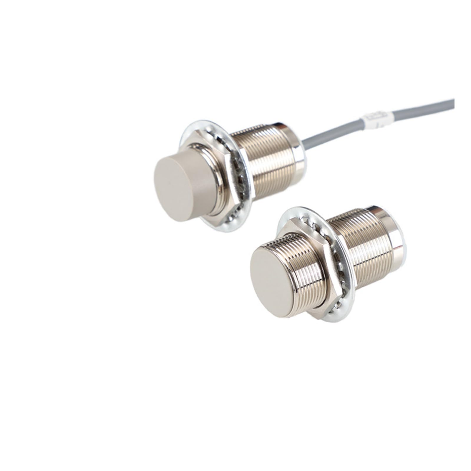 TYBOPHQJ Precision M30 Cylindrical Inductive Proximity Sensor 10-60V DC 2 Wire Proximity Switch Inductive Sensor(M30 Flush 10mm No)
