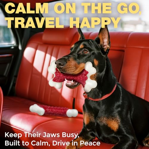 Kseroo Tough Dog Toys, Toys for Aggressive Chewers Large Breed, Chew Dogs, Bone Toy Nylon Dogs Almost Indestructible