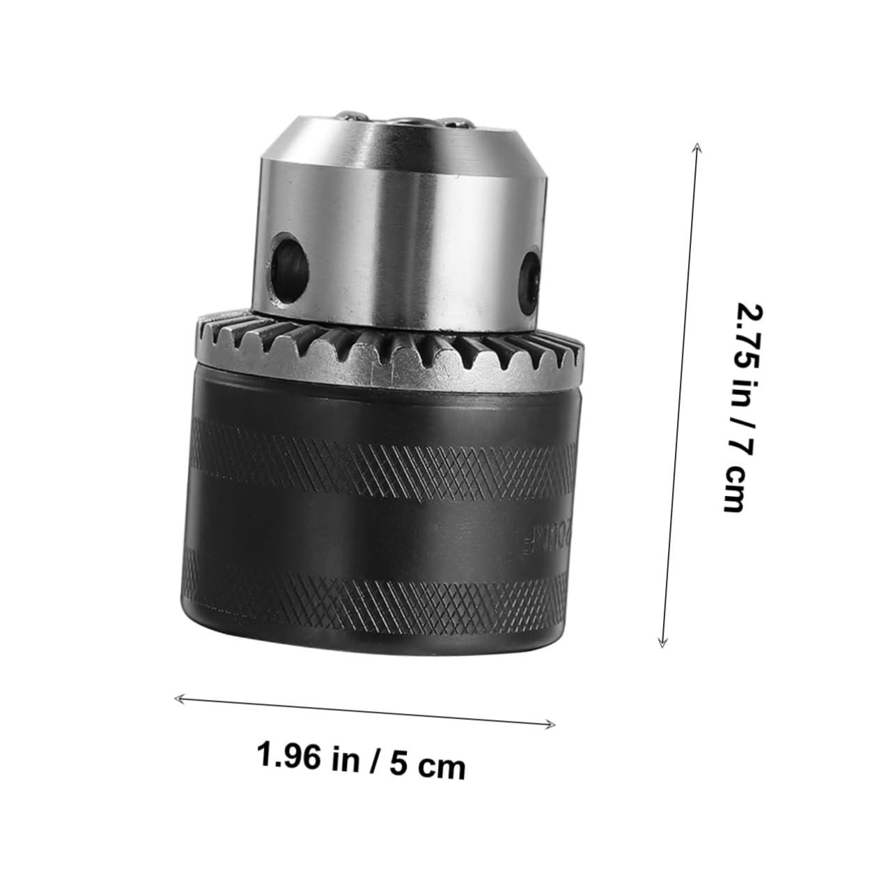 Mandrino Portapunta con Chiave 3, 0-16mm 1/2-20unf Nero | Kit Adattatore con Manico Rotondo e Asta Quadrata, Acciaio al Carbonio, e Trapano a Mano