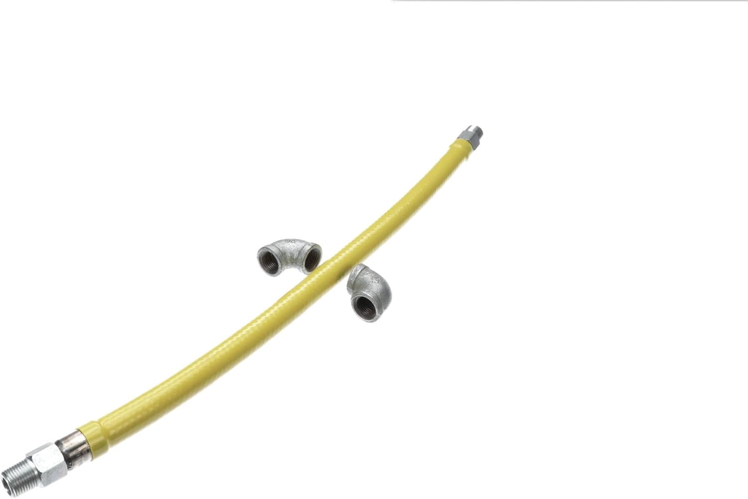T&S Brass HG-2C-24 Gas Hose with Free Spin Fittings, 1/2-Inch Npt and 24-Inch Long