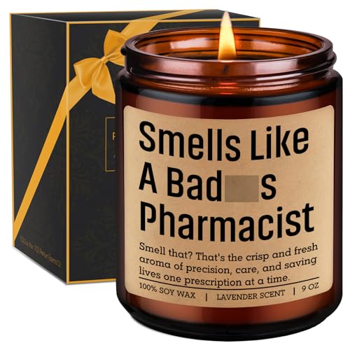 GSPY Scented Candle, Pharmacist Gifts for Women, Men - Funny Pharmacy Week, Appreciation, Birthday, Graduation Gifts for Pharmacist, Pharmacy Technician, PharmD Grad, RPh Student, Pharm Tech, New RPh