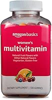 Amazon Basics Women's Multivitamin Gummies - Mixed Berry Flavor, Vegetarian Gluten-Free, 300 Count (150 Servings)