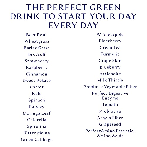 Bodyhealth Perfect Greens Formula (30 Svgs) Daily Superfood Green Apple Smoothie Powder With Vegetables, Fruit, Antioxidants, Prebiotics, Probiotics, Fiber, And Perfectamino Protein #TOP7