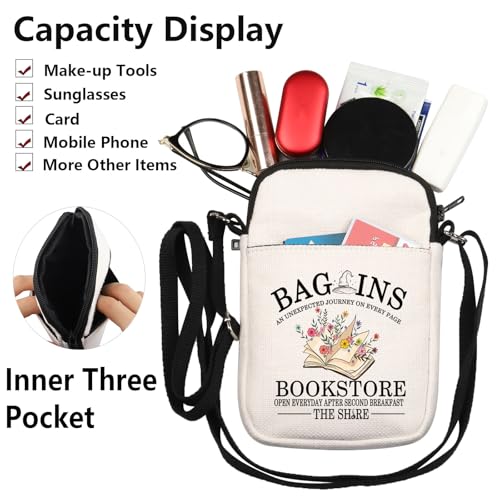 G2TUP Fantasy Book Bookstore Crossbody Bag Fantasy Movie Inspired Gifts Fantasy Book Movie Shoulder Bag Bookish Lover Gifts3