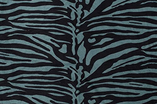 Tissu polaire double face Aqua Zebra 10m pour moments cocooning au salon