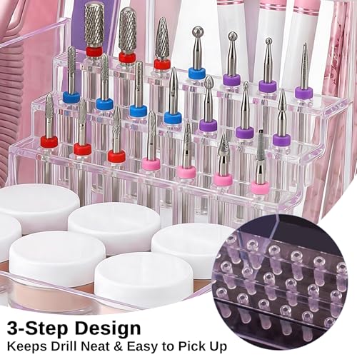 Organizador Acrílico para Brocas de Uñas 21 Agujeros miniatura 6