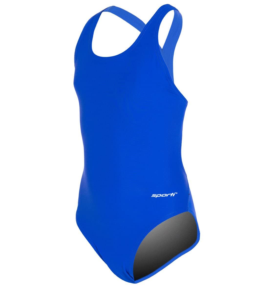 Sporti Girls' &amp; Women's Athletic Wide Strap Abstract Print One-Piece Suit