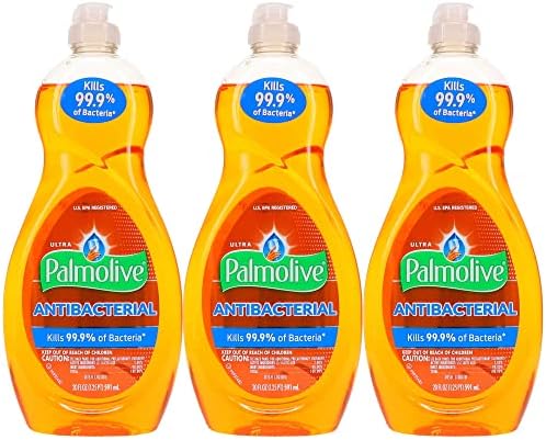 Palmolive Ultra Orange Antibacterial, Dish Soap, 591 ml / 20 Fl.Oz - 3 Packs