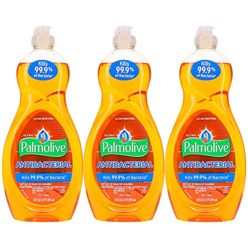 Palmolive Ultra Orange Antibacterial, Dish Soap, 591 Ml / 20 Fl.oz - 3 Packs #TOP2