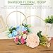 SRTSTR 12 Stück Holzringe zum Basteln 15cm Traumfänger Ringe Holzringe Makramee Ringe Holzreifen zum Basteln Bambus Floral Hoop für Blumenkranz Hochzeitskranz Deko und Wandbehang DIY Handwerk