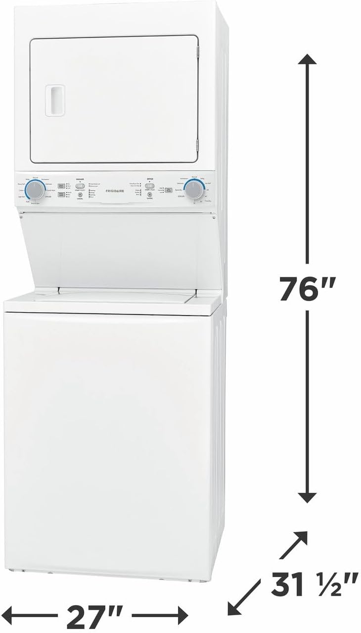 Frigidaire Gas Washer/Dryer Laundry Center - 3.9 Cu. Ft Washer and 5.5 Cu. Ft. Dryer