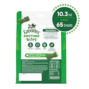 Greenies Anytime Bites Dog Treats, Original Flavor, 10.3 oz. bag Greenies Anytime Bites Dog Treats Original Flavor 103 oz bag
