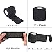 Tattoo Grip Cover Wrap - Yuelong 24pcs 2” x 5 Yards Black Disposable Cohesive Tattoo Grip Tape Wrap Elastic Bandage Rolls Self-Adherent Tape for Tattoo Machine Grip Tube Accessories, Sports Tape