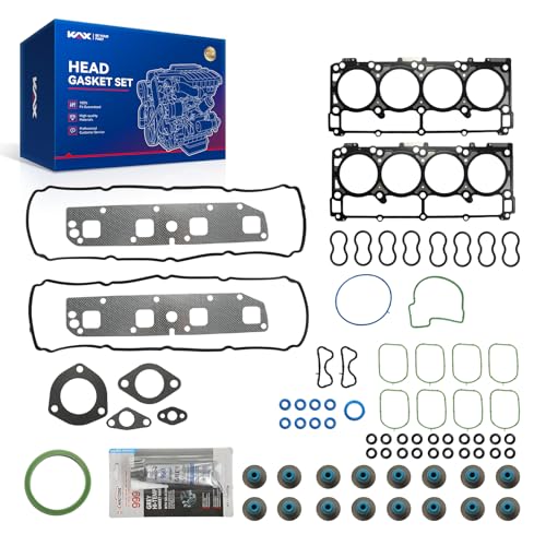 Image of KAX Engine Cylinder Head Gasket Set Compatible with Dodge Ram 1500 2500 2003-2008, Charger Durango Magnum, for Chrysler 300 Aspen, Jeep Grand Cherokee Commander 5.7L, Head Gasket Kit, OE# HS26284PT1