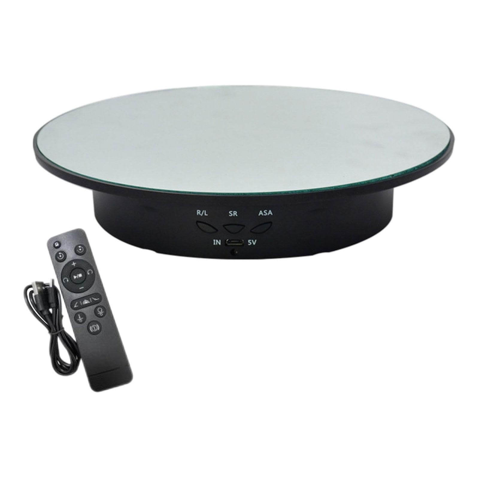 Zambuph Rotating Display Stand 360 Electric Turntable With Remote Control Showcasing Collectibles And Jewelry Photography Turntable Electric Motorized Jewelry