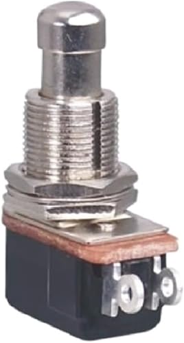 Interruptor de pie SPST suave al tacto, apagado/(ON) Interruptor de botón momentáneo pedal normalmente abierto pedal efectos de guitarra caja Stomp