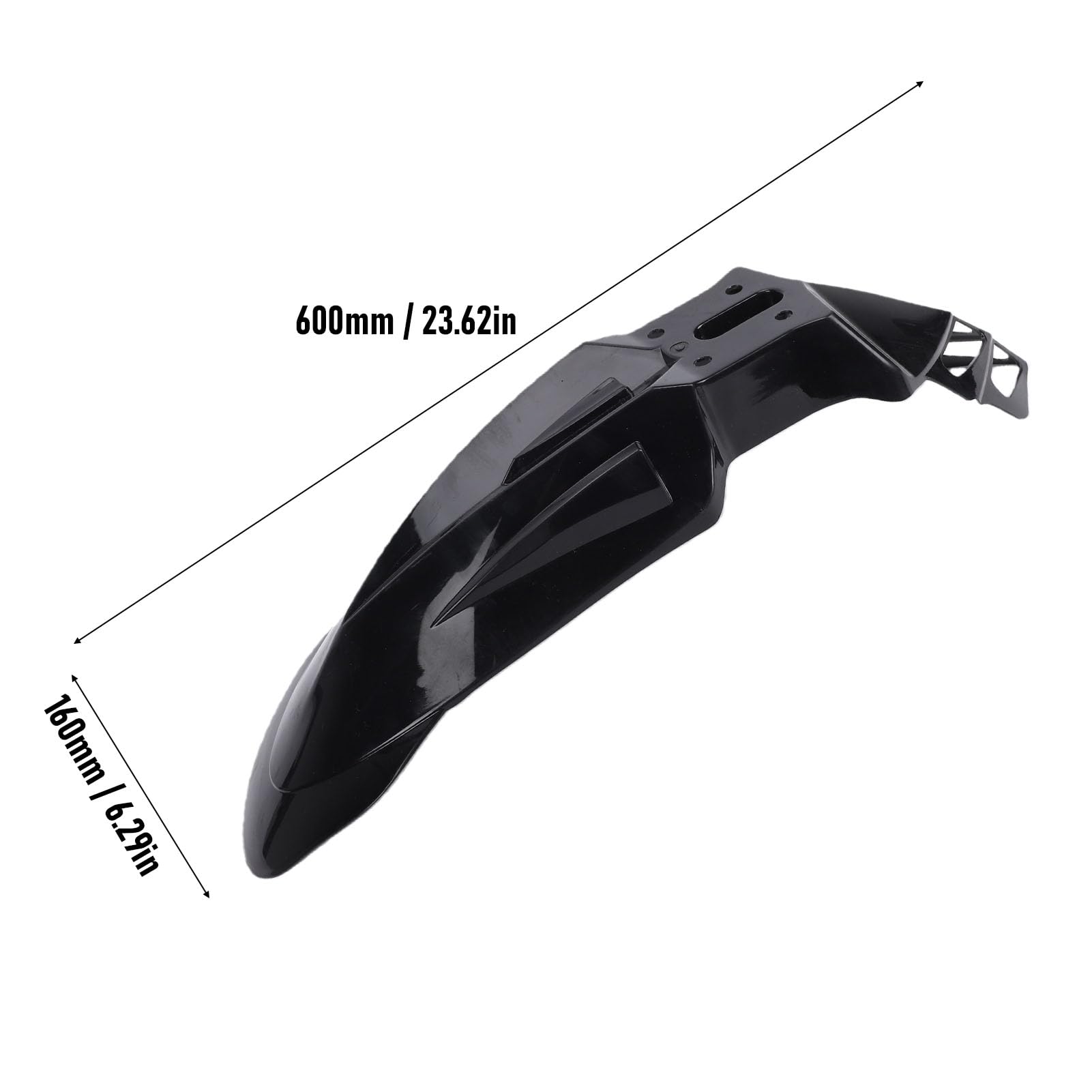 Ausla Universal Motorrad Kotflügel Vorne Spritzschutz Kotflügel Schutz Schwarz Leicht Langlebig für CRF150 230F XR125 XR250 XR450 KLX125 KLX250