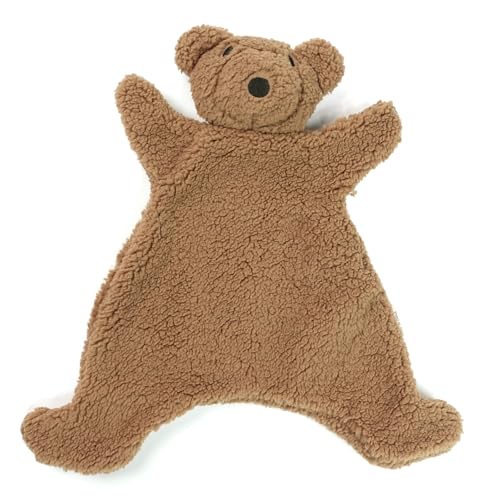 Image of Lovey for Baby,Soft Baby Security Blanket,Snuggle Stuffed Animals Toy Baby Girl & Boy, Bear&Lamb Lovey Comforter Toy for Babies 0-12months,Baby Gifts for Infant and Toddler (Brown-Bear)