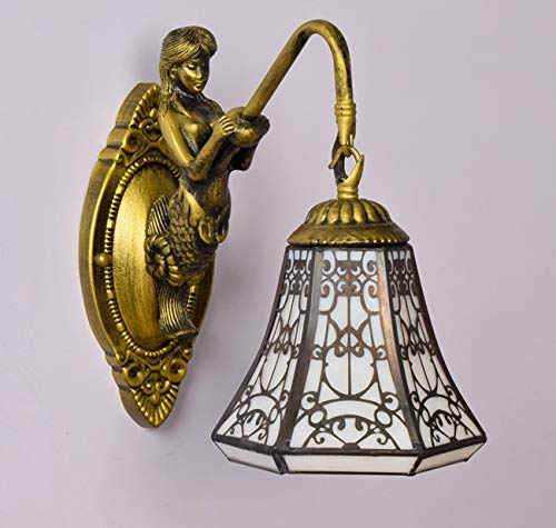 Lampe murale vitrail E27 éclairage ciblé pour cage escalier - 3