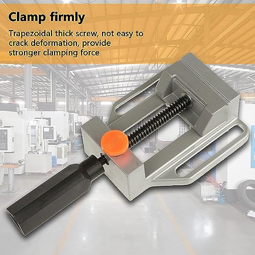 Image of AASONS Adjustable Drill Press Vice Clamp With Quick Release Mini Vice Drill Clamping Tool Size 60mm X 70mm | Aluminium, Vice Grips & Locking Tool DIY Carving Tools Mini Clamp Table Bench Drill Vice