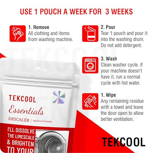 Image of Washing Machine Cleaner, Descaler for Washing Machine Front Load and Top Load, Washing Machine Cleaning Powder, Descaling Powder for Washing Machine (100 Gm - Pack of 4)