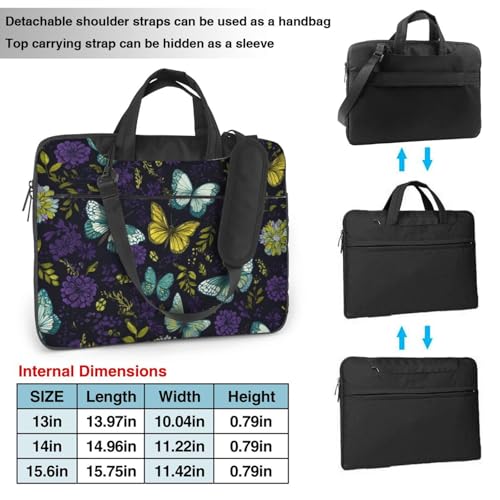 Bolso para portátil impermeable azul oscuro de 14 pulgadas miniatura 4