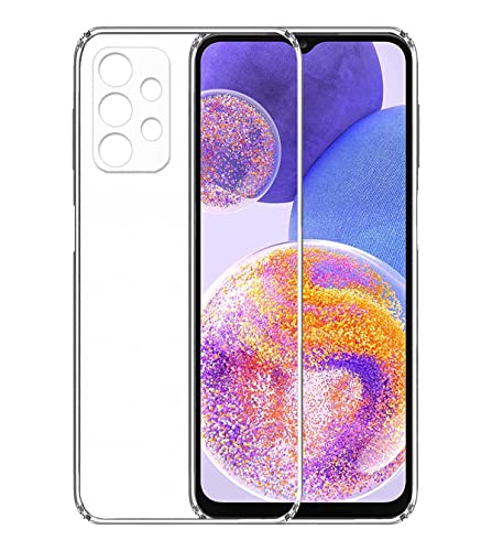 Image of Transparent Soft Silicone TPU Flexible Back Cover Compatible with Samsung Galaxy A23