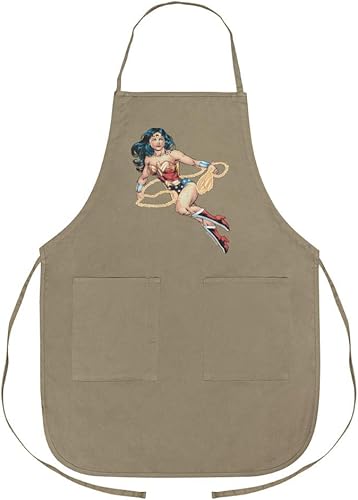 GRAPHICS & MORE Delantal de personaje de Wonder Woman con bolsillos, Varios colores GRAPHICS & MORE Delantal de personaje de Wonder Woman con bolsillos, Varios colores