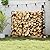 DOEWORKS Heavy Duty Firewood Racks Adjustable Length Log Bracket Rack Holder