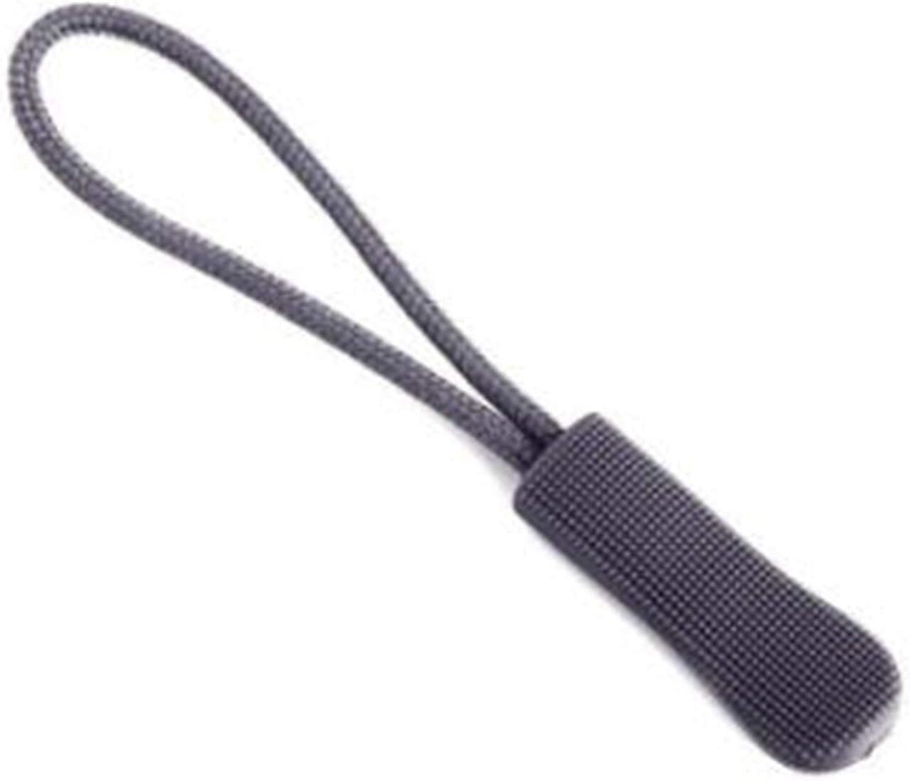 KOMEYA 50 Pcs Cordon de Couleur Fermeture à Glissière Tirette Sac à Dos Tactique Zip Puller DIY Fermeture à Glissière Tête Corde (Couleur : Gris) (Color : Gray)
