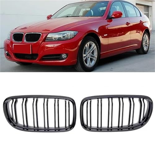 Grille de course pour BMW E90 E91 LCI calandre double latte style performance noire