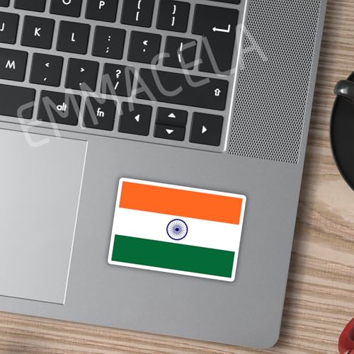 Image of (3PCS) India Flag stickers, Countries Flag Stickers - Waterproof Vinyl Decals For Laptops, Tumblers, Water Bottles, Books, Scrapbooks, Size 3 x 2 Inch