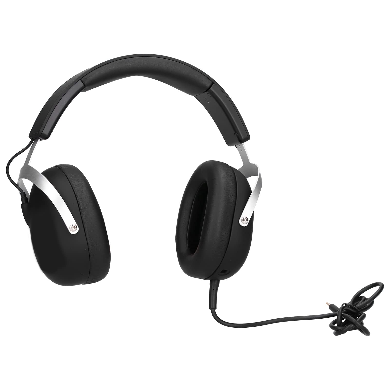 Gamingowy Zestaw Słuchawkowy Nauszny z funkcją Clear Call i Trybem LOL/PUBG do Laptopa PC, Konstrukcja ze Szczotkowanego Metalu Zapewniająca Wygodne Noszenie