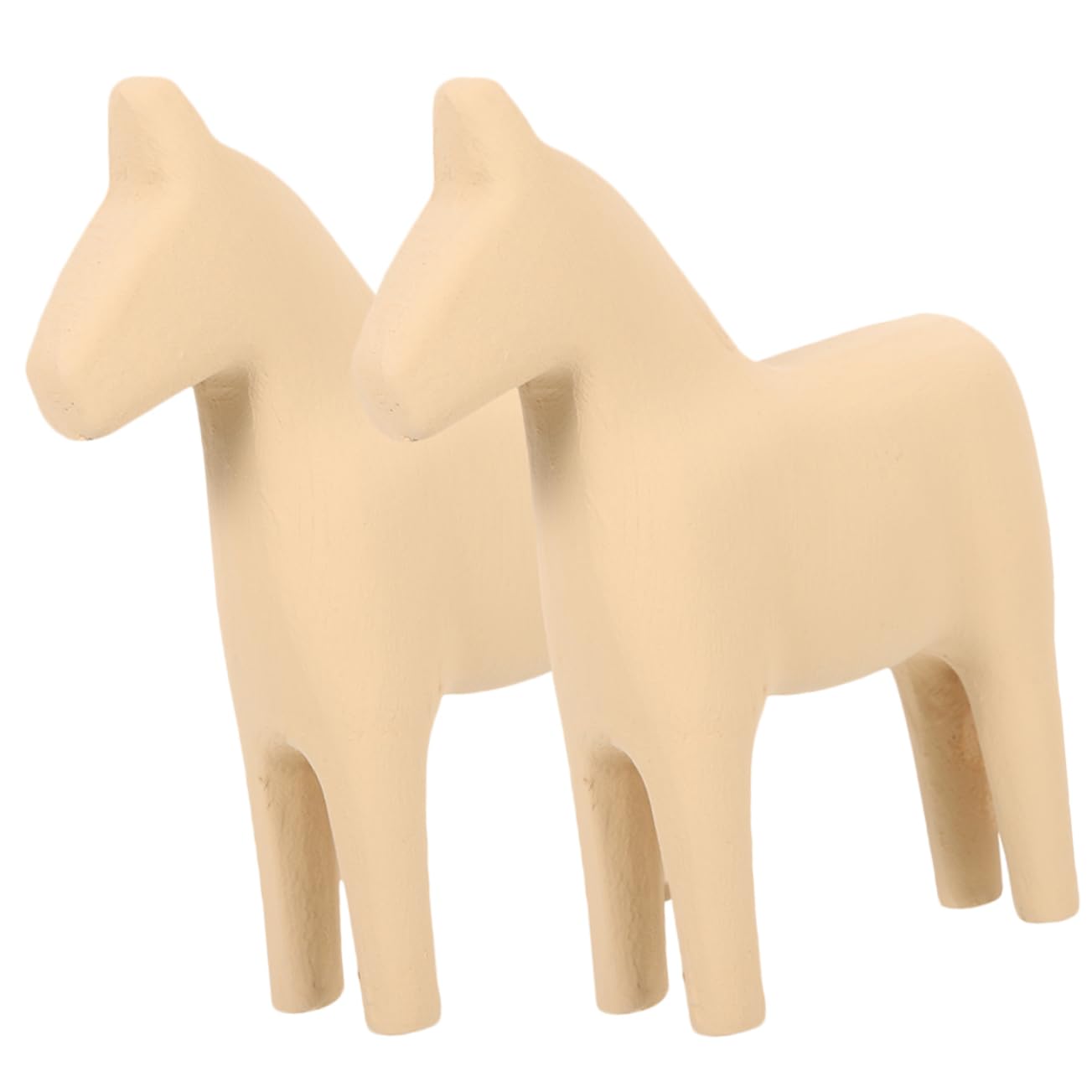 Amazon.co.jp: NUOLUX 2個 木製の馬の飾り 馬のおもちゃ 馬の置物 馬の