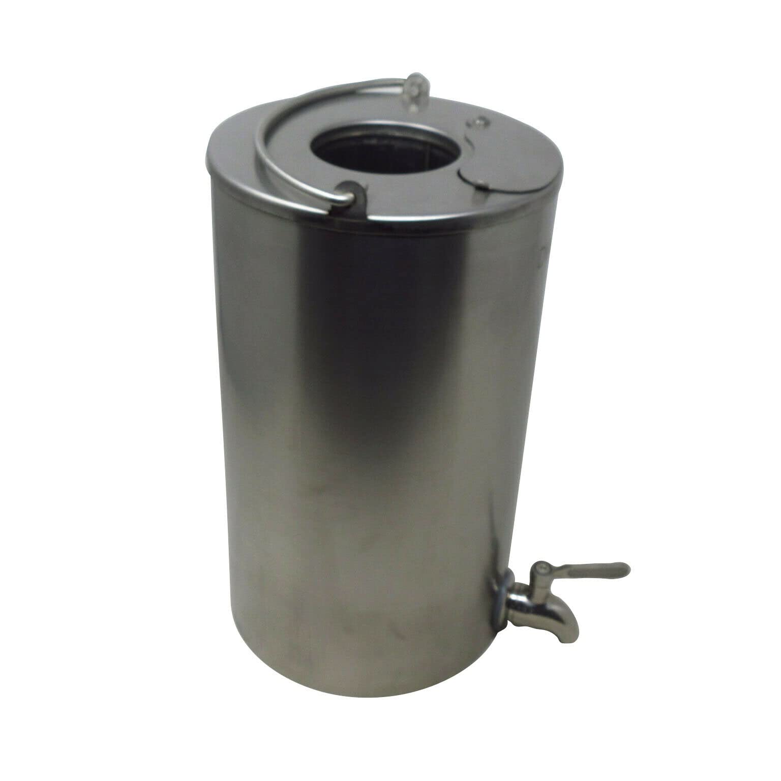 DWD® Water Heater Boiler 5 Litre Stainless Steel Tank Laser Welded Tank & Tap for All Camping Stoves with 4 Inch 100mm or 60mm Flue, Full Round Wraps around the complete Flue Suit 100mm Flue- 4 Inch