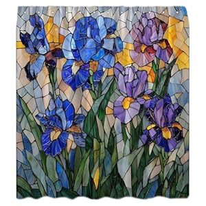 Ccnstms Iris-Mosaik Duschvorhang-Set