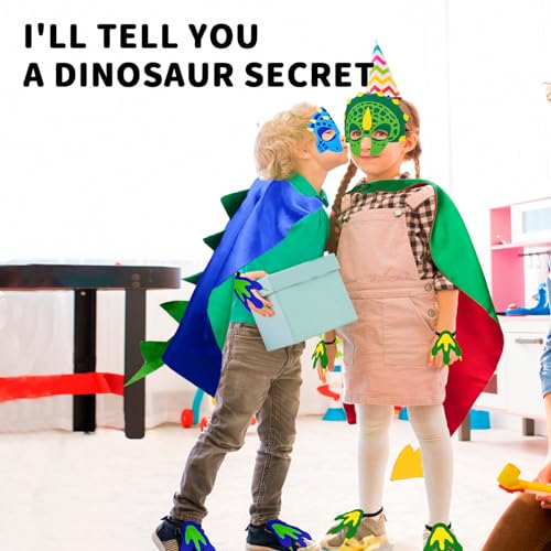 Disfraz de Dinosaurio para Niños con Capa y Máscara miniatura 6
