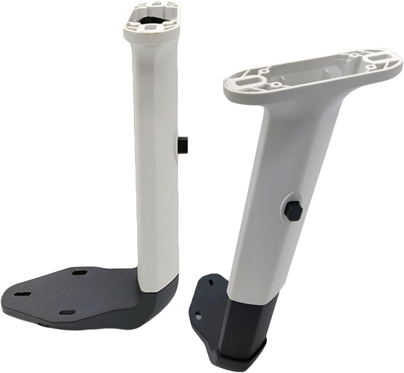 Pair of Height Chair Armrests, Gaming Task Chair Arms Set, Liftable, Chair Armrest for, Black(White)