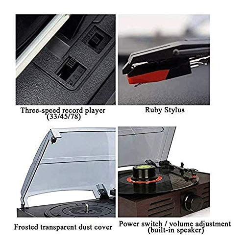Tourne-Disque Vintage Tourne-Disque Vinyle, Platine Tourne-Disque Stéréo Portable à 3 Vitesses avec Haut-parleurs… - Les Beatles, Paul McCartney, John Lennon, RIngo Starr, George Harrison Tourne-Disque Vintage Tourne-Disque Vinyle, Platine Tourne-Disque Stéréo Portable à 3 Vitesses avec Haut-parleurs… – Image 6
